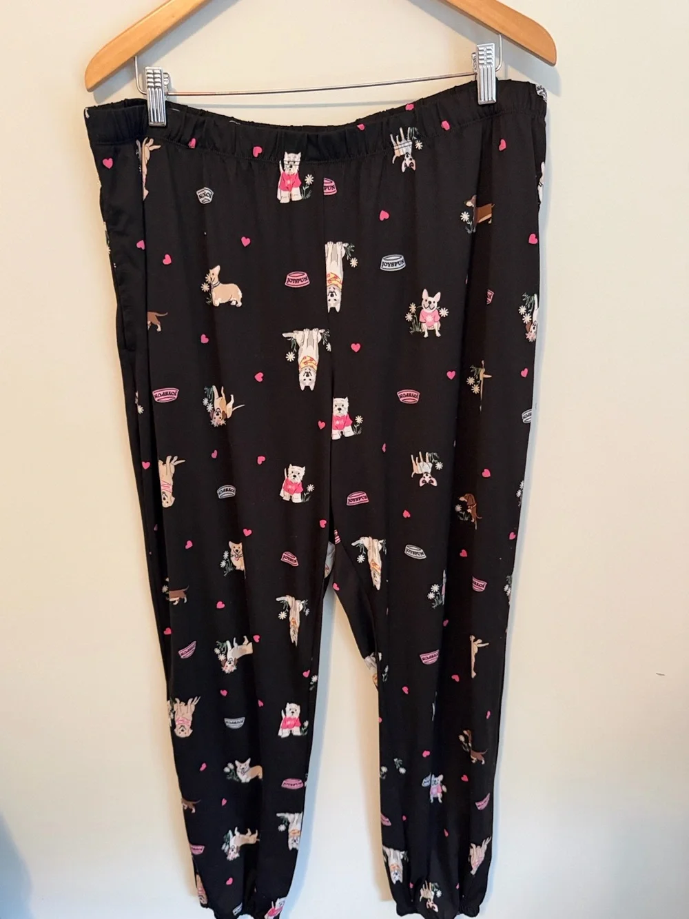 Dog Print Pajama Lounge Joggers Size 2X